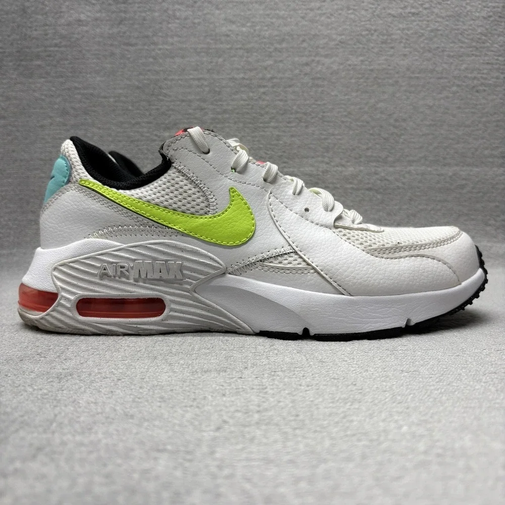 Nike Air Max Excee White Volt Womens Size 7.5‎ CW5606 100